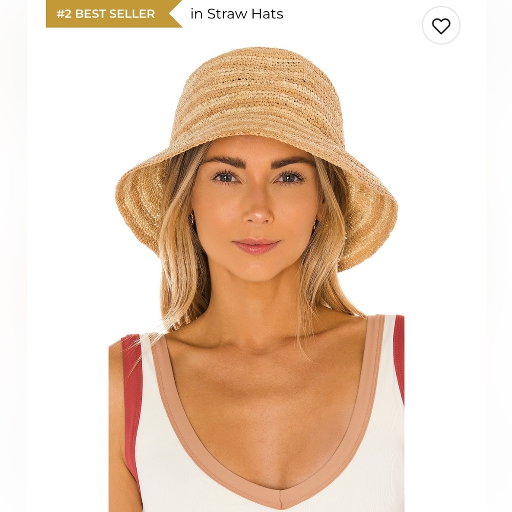 L*Space Isadora, Straw Hat, natural stripe